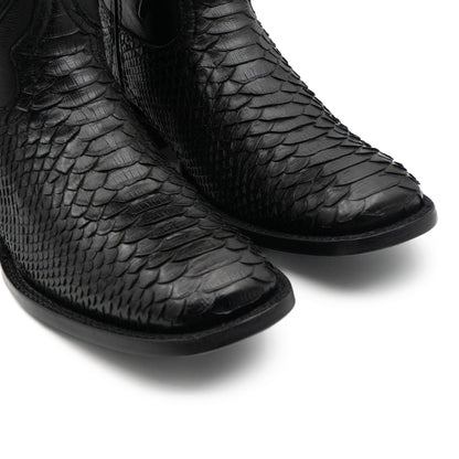 Bota Pitón exótico Negro