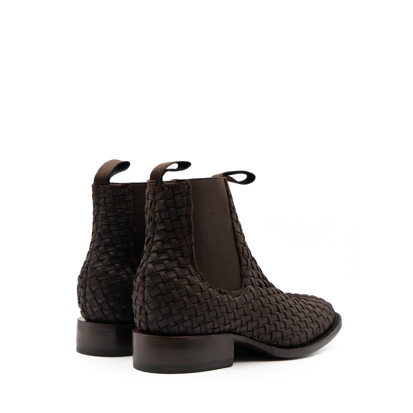 Botín Tejido Café