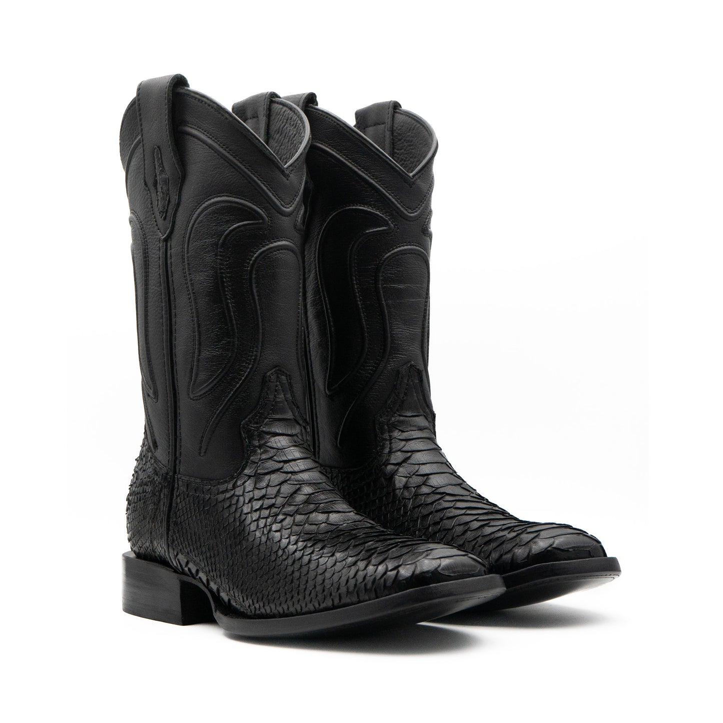 Bota Pitón exótico Negro