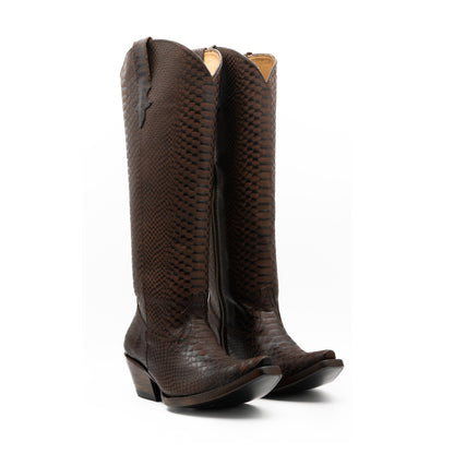 Bota imitación de pitón